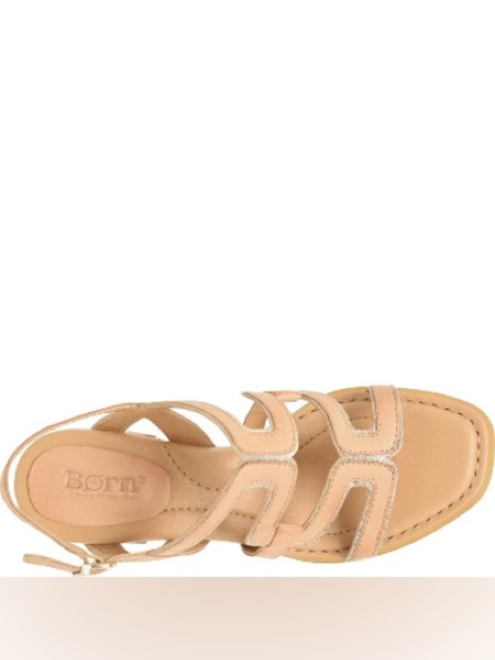 NEW BORN SOFIA SANDALS IN NATURAL 8 - Picture 5 of 10